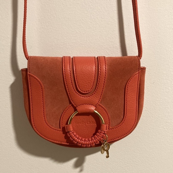 SEE BY CHLOÉ mini Hana bag in coral pink - Picture 4 of 10